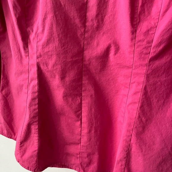 Loft Button Up Blouse, Bright Pink - Picture 5 of 7